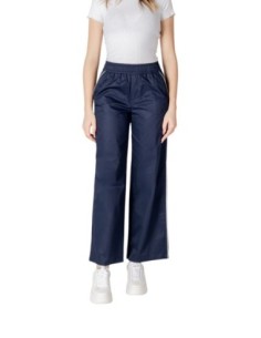 Only Pantalon femme bleu coton