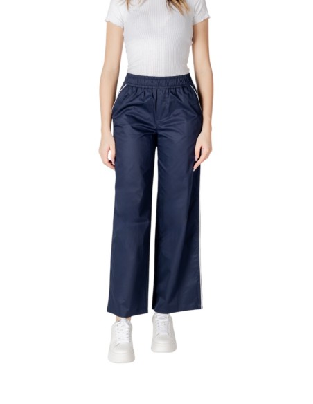 Only Pantalon femme bleu coton