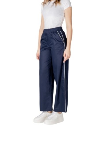 Only Pantalon femme bleu coton