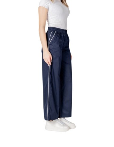 Only Pantalon femme bleu coton