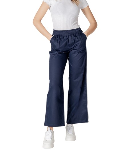 Only Pantalon femme bleu coton