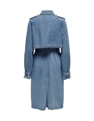 Only Manteau femme bleu azur