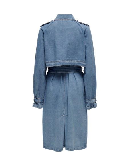 Only Manteau femme bleu azur