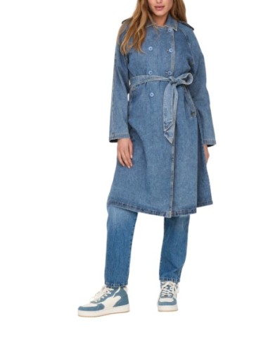 Only Manteau femme bleu azur