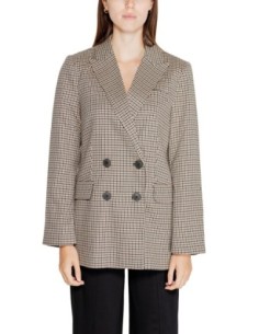 Only Veste femme beige carreaux