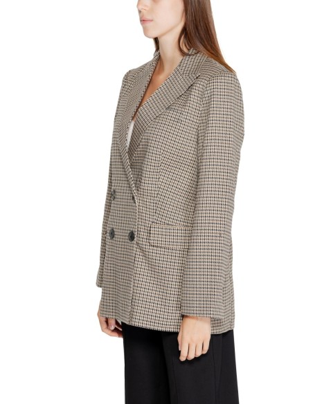 Only Veste femme beige carreaux