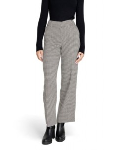 Only Pantalon femme carreaux noir