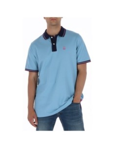 Psycho Bunny Polo homme bleu azur