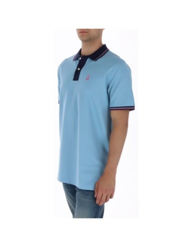 Psycho Bunny Polo homme bleu azur