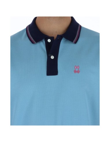 Psycho Bunny Polo homme bleu azur
