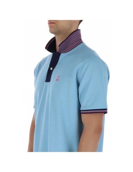 Psycho Bunny Polo homme bleu azur