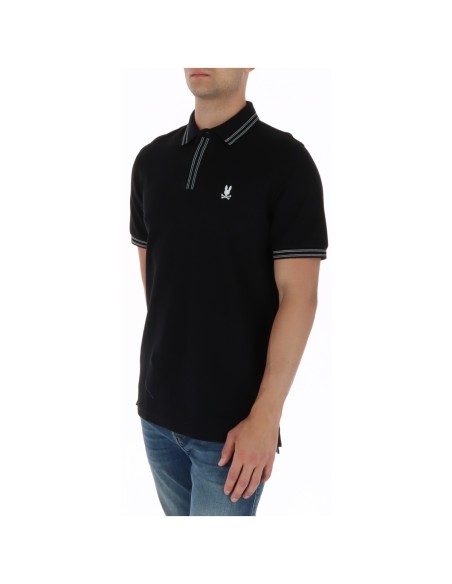 Psycho Bunny Polo homme noir coton