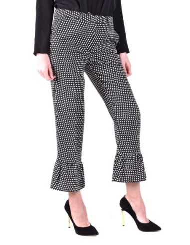 Philosophy Pantalon femme noir pois