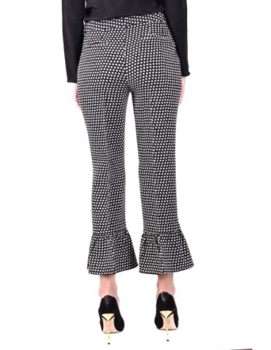 Philosophy Pantalon femme noir pois