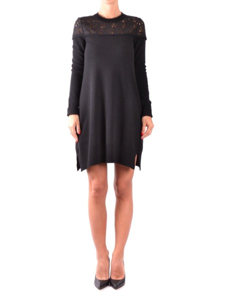 Philosophy Robe femme noire laine