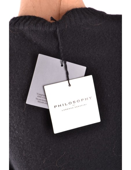 Philosophy Robe femme noire laine
