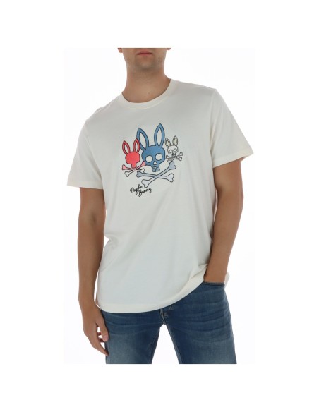 Psycho Bunny T-shirt homme blanc
