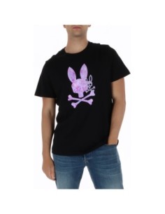 Psycho Bunny T-shirt homme noir imprimé