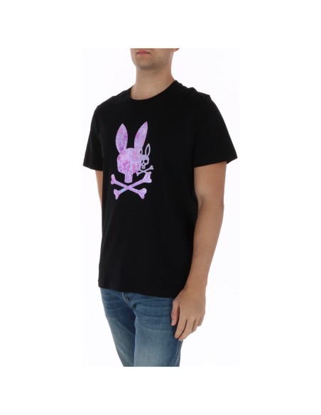 Psycho Bunny T-shirt homme noir imprimé