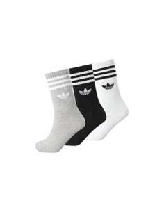 Chaussettes blanches crew Adidas – lot de 3 respirantes
