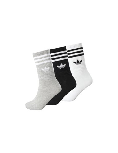 Chaussettes blanches crew Adidas – lot de 3 respirantes