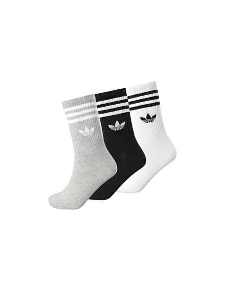 Chaussettes blanches crew Adidas – lot de 3 respirantes