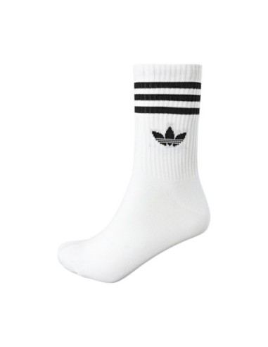 Chaussettes blanches crew Adidas – lot de 3 respirantes