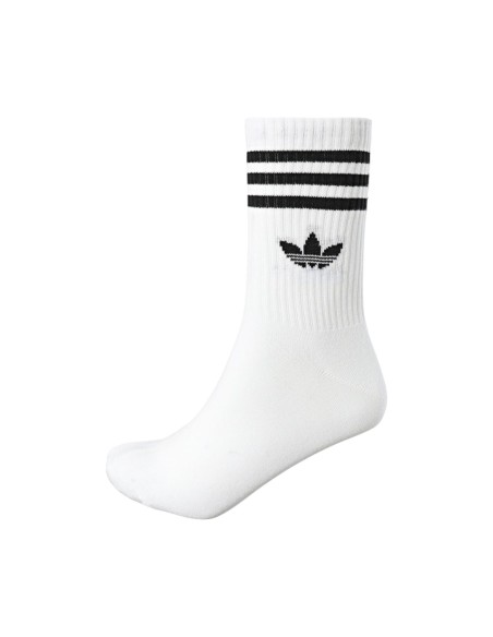Chaussettes blanches crew Adidas – lot de 3 respirantes