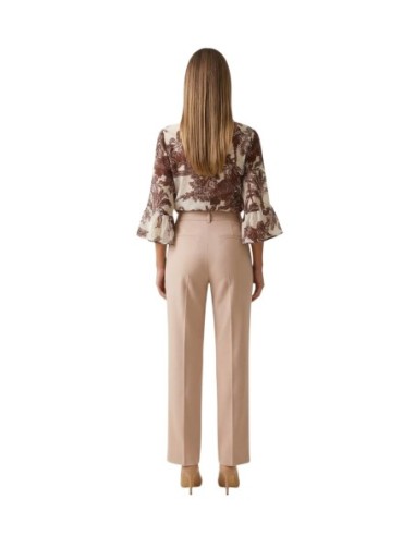 Artigli Chemise femme imprimée beige