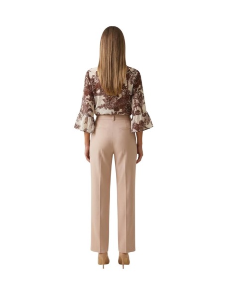 Artigli Chemise femme imprimée beige