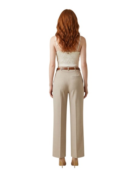 Artigli Pantalon femme beige chic