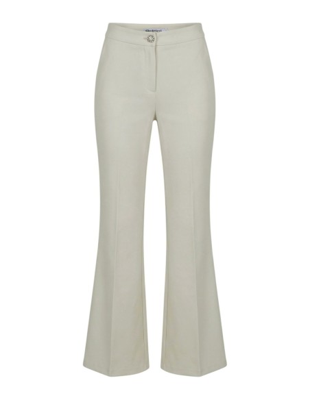 Artigli Pantalon femme beige stretch