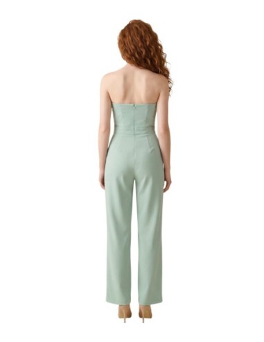 Artigli Combinaison femme verte zippée