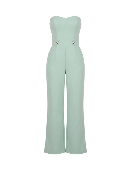 Artigli Combinaison femme verte zippée