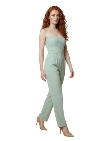 Artigli Combinaison femme verte zippée