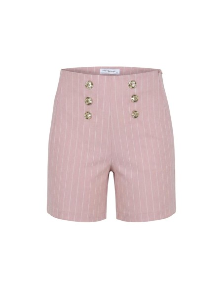 Artigli Short femme rose rayé