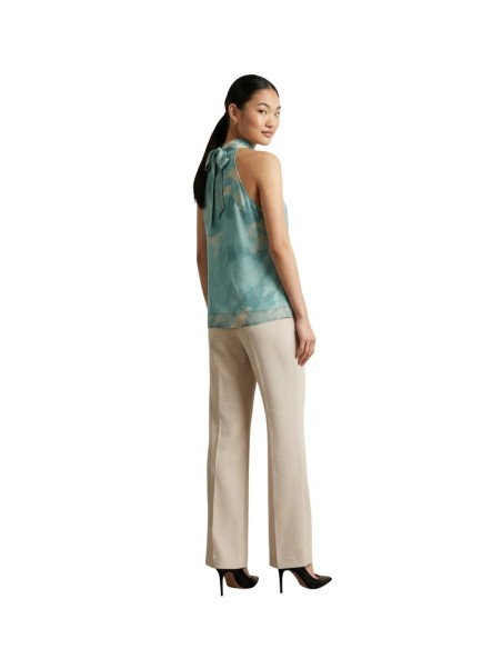 Artigli Top femme vert col montant
