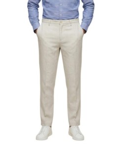 Borghese Pantalon homme blanc lin