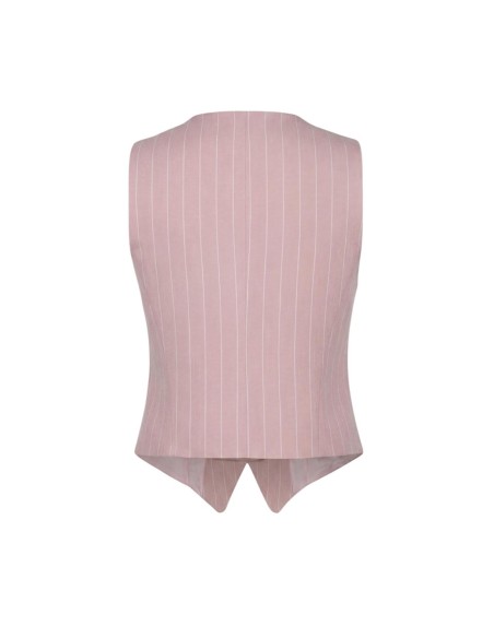 Artigli Gilet femme rose rayé