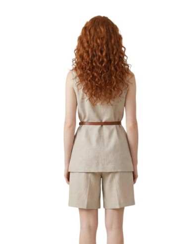 Artigli Gilet femme beige