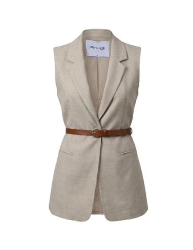 Artigli Gilet femme beige