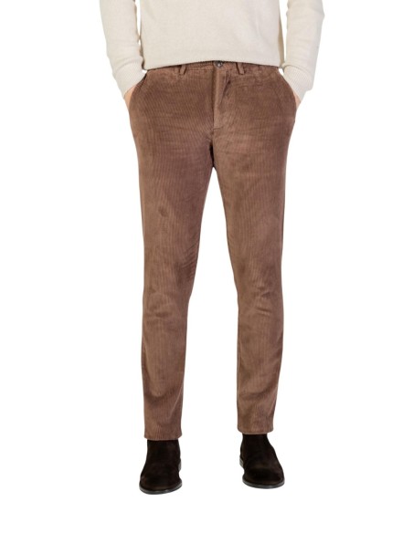 Borghese Pantalon homme marron classique