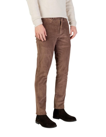 Borghese Pantalon homme marron classique