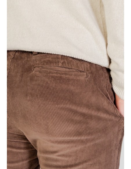 Borghese Pantalon homme marron classique