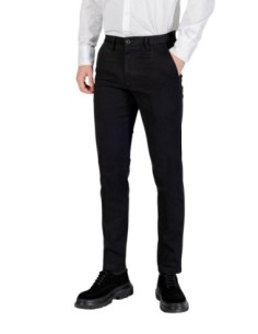 Borghese Pantalon homme noir hiver