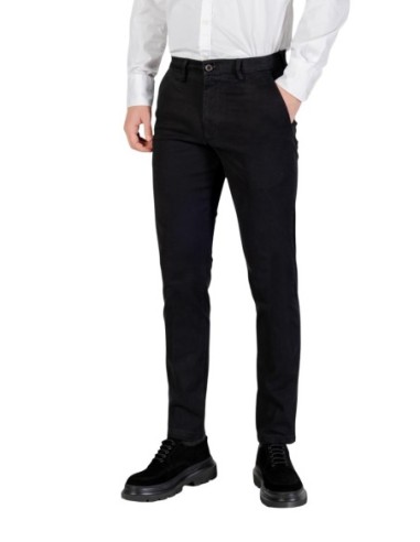 Borghese Pantalon homme noir hiver