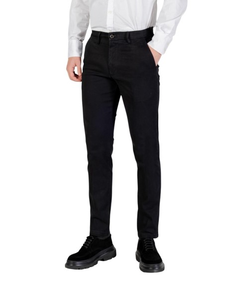 Borghese Pantalon homme noir hiver