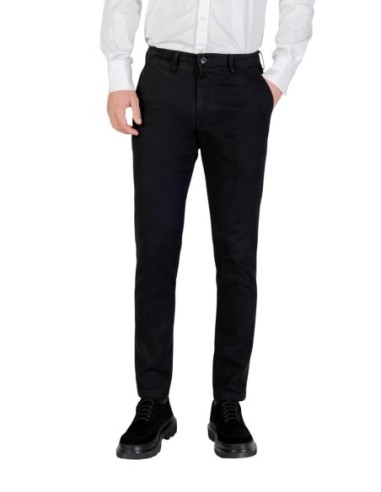 Borghese Pantalon homme noir hiver