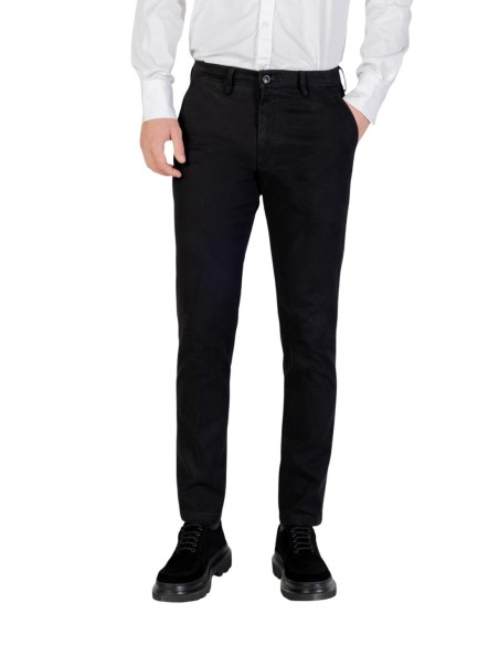Borghese Pantalon homme noir hiver