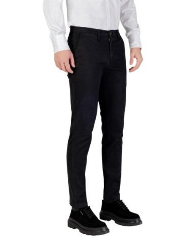 Borghese Pantalon homme noir hiver